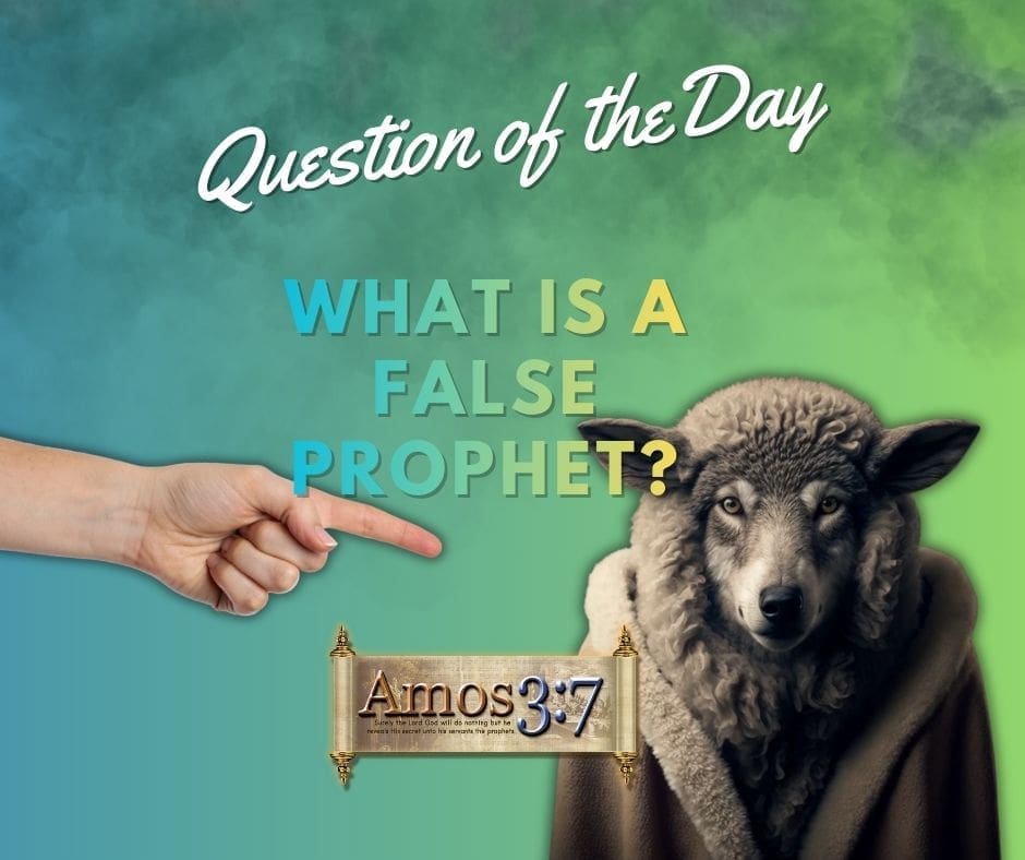 Question of the Day, What is a False Prophet, Matthew 7, Jeremiah 14:14,