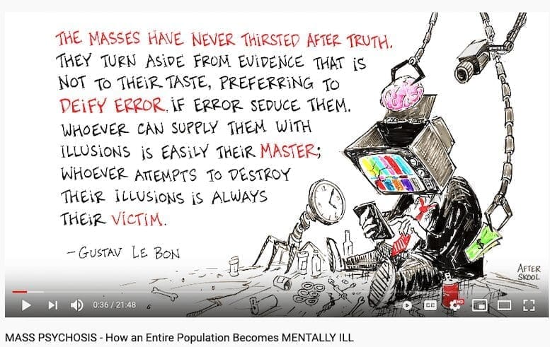 Mass Psychosis: How to Create an Pandemic of Mental Illness